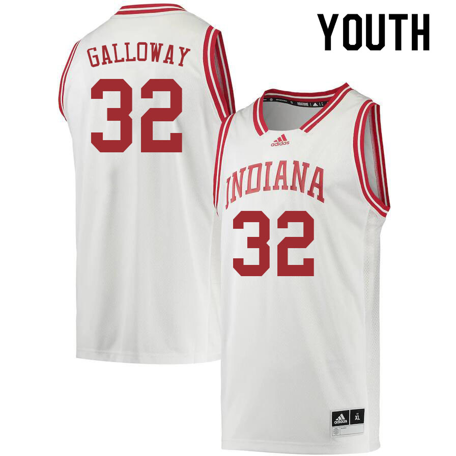 Youth #32 Trey Galloway Indiana Hoosiers College Basketball Jerseys Sale-Retro